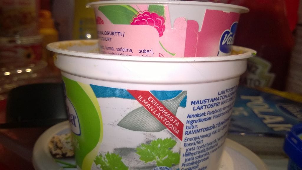 Muovit, kierrätys, muovipakkaukset, jugurttipurkit