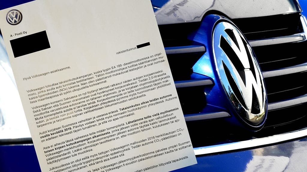 Autonvalmistuskonserni Volkswagen on asentanut päästötuloksia vääristelevää ohjelmistoa autoihin.