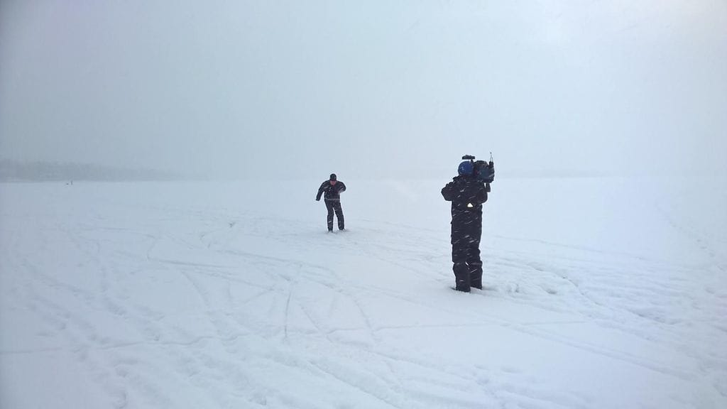 Kuva Munkkiniemen rannasta tammikuun 9. päivä.