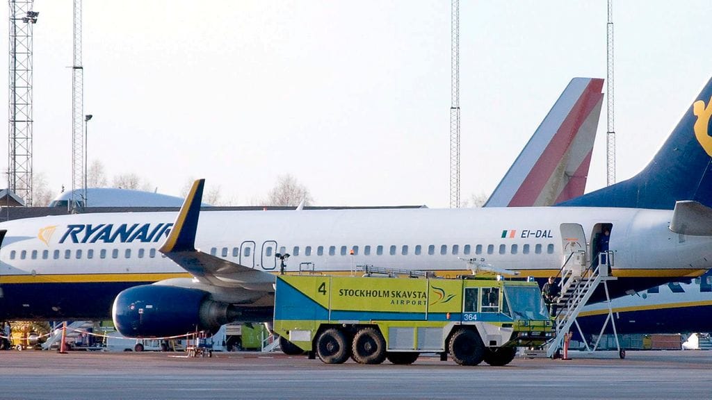 Skavstan lentokenttä. Kuva vuodelta 2007.