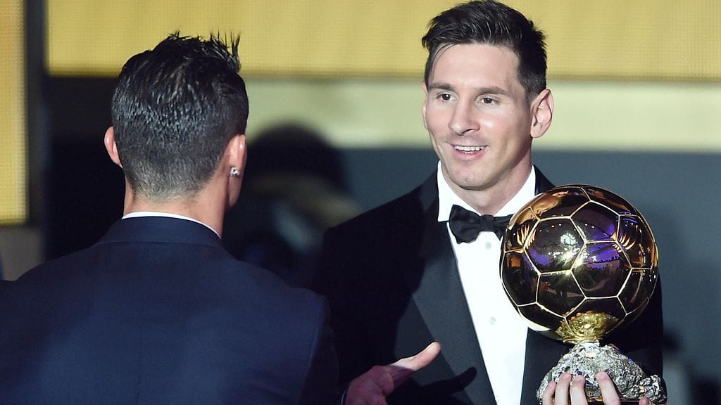 Lionel Messi sai palkinnostaan onnittelut Cristiano Ronaldolta.
