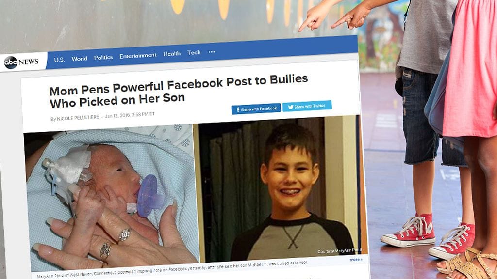 "Se on ihan ok. Alan jo tottumaan siihen", kertoi kiusattu Michael-poika.