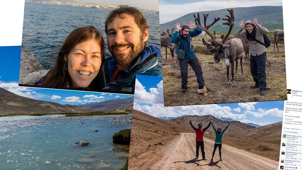 Tämä pariskunta on matkustellut maailmalla jo seitsemän vuoden ajan vaikeuksista huolimatta.