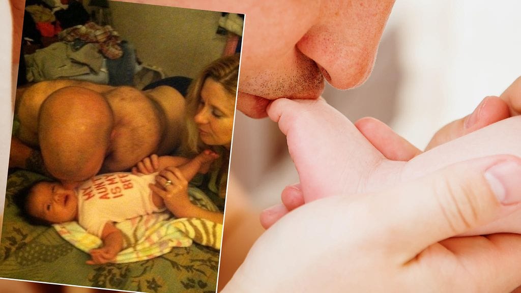 Kuvan mies ei olisi ikinä uskonut, että tämä kuva hänestä ja lapsenlapsestaan tulisi aiheuttamaan niin paljon kohua.