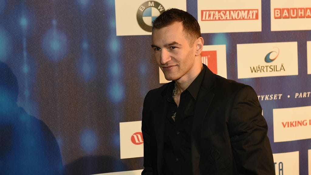 Edis Tatli Suomen Urheilugaalassa tiistaina.