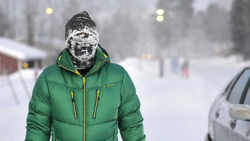 Ensi viikolla on yleisesti yli 20 asteen pakkasia. Kuvaa Äkäslompolosta, jossa 7. tammikuuta mitattiin peräti 40 astetta pakkasta.