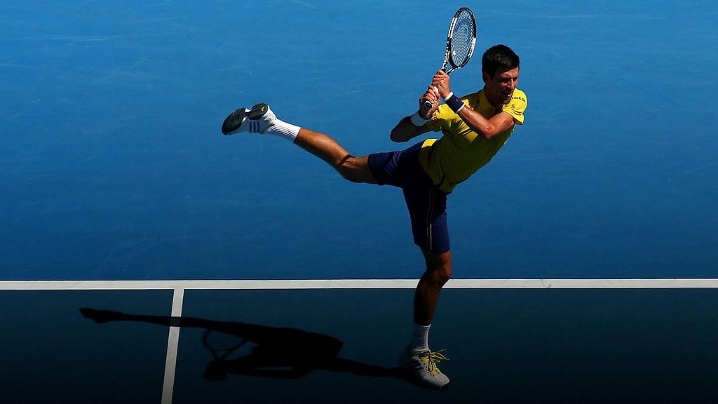 Novak Djokovic aloitti Australian avoimet 3-0-voitolla maanantaina.