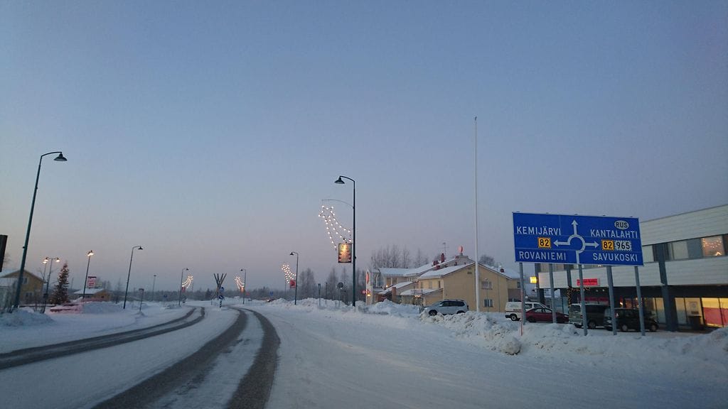 Pakkaskuva Sallasta tammikuulta.