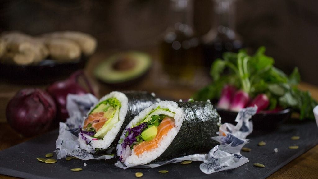 Maailmalla sushin ja burriton yhdistävä sushiburrito on noussut suosituksi tuotteeksi.