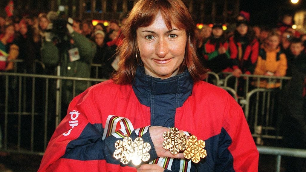 Jelena Välbe voitti vuonna 1997 Trondheimissa viisi MM-kultaa. Kaikkiaan hän rohmusi urallaan 17 MM- ja seitsemän olympiamitalia.