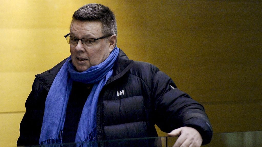 Jari Aarnio kuvattuna Helsingin käräjäoikeudessa 19. tammikuuta 2016.