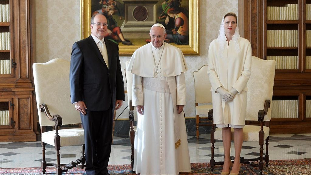 Monacon prinssi ja prinsessa ja paavi, Albert ja Charlene