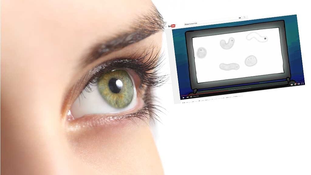 Näkökentässä ajelehtivat kuviot ovat verkkokalvoille heijastuvia varjoja.