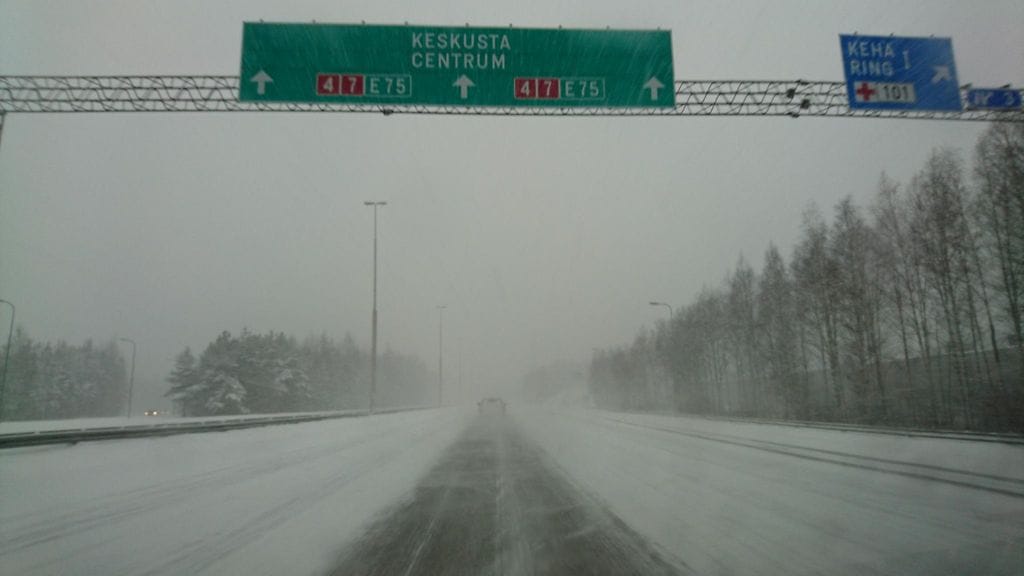 Liikennekuva, surkea sää