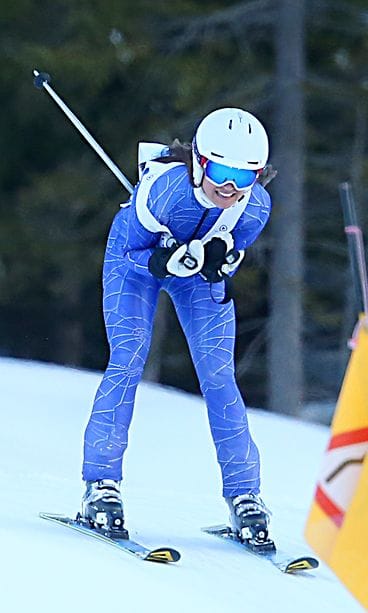 Pippa Middleton suksilla