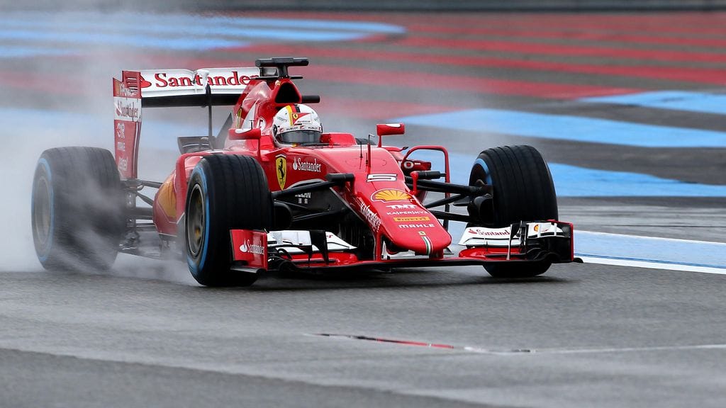 Vettel testasi renkaita viime viikolla Ranskassa.