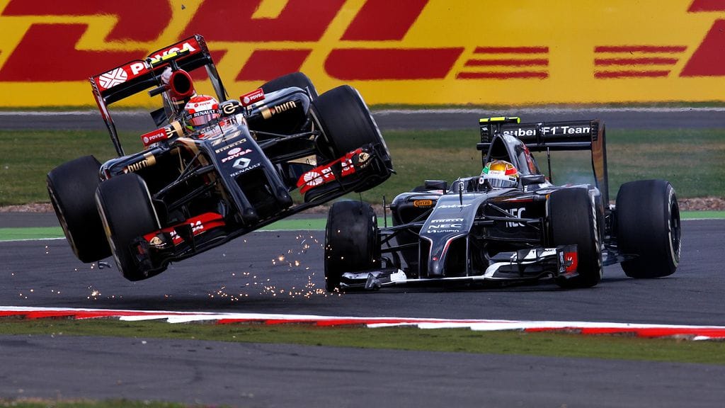 Pastor Maldonado ja Esteban Gutierrez kaudella 2014.