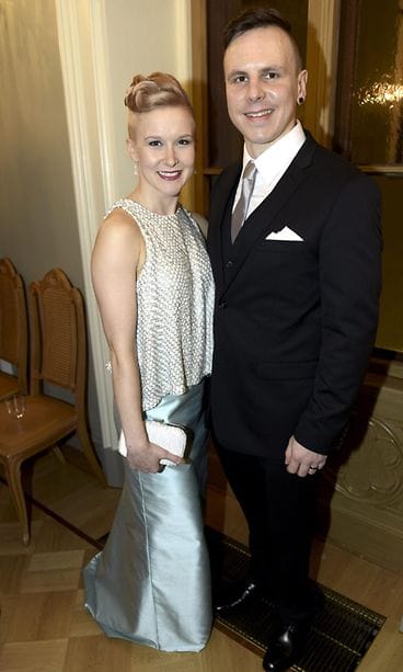 Matti Suur-Hamari ja puoliso Heidin 6.12.2015