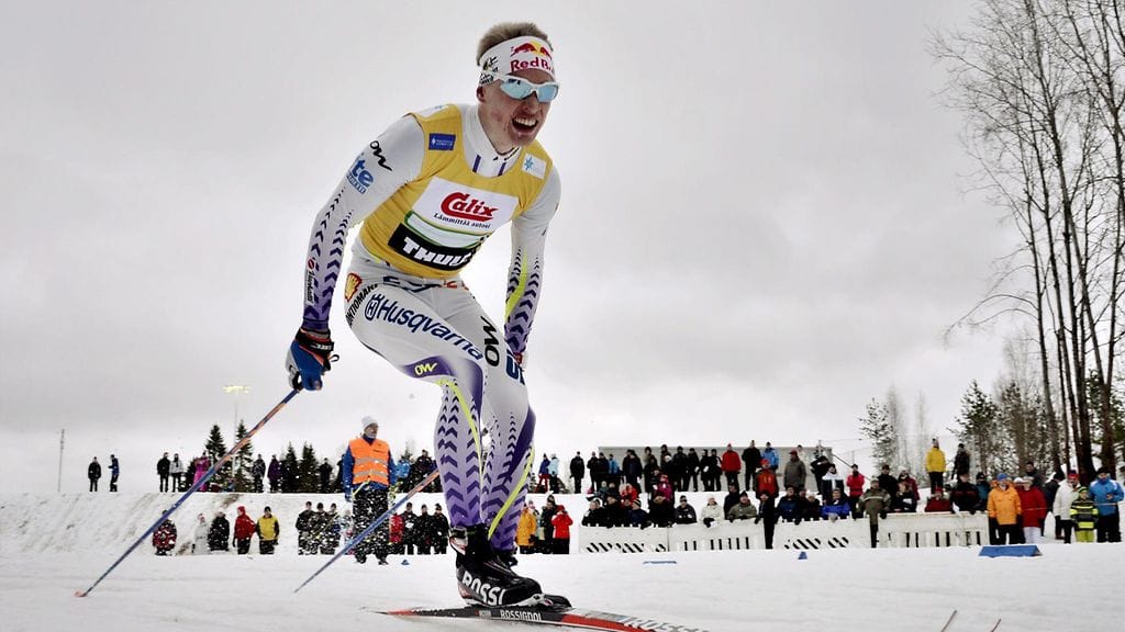 Iivo Niskanen saavutti sunnuntaina viestin SM-kultaa Vuokatti Ski Teamin joukkueessa.