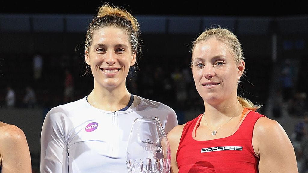 Andrea Petkovic ja Angelique Kerber ovat tiimikavereita nelinpelistä ja Saksan maajoukkueesta.