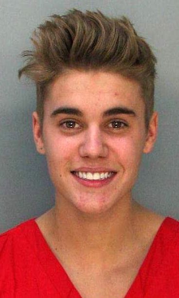 Justin Bieber pidätyskuva