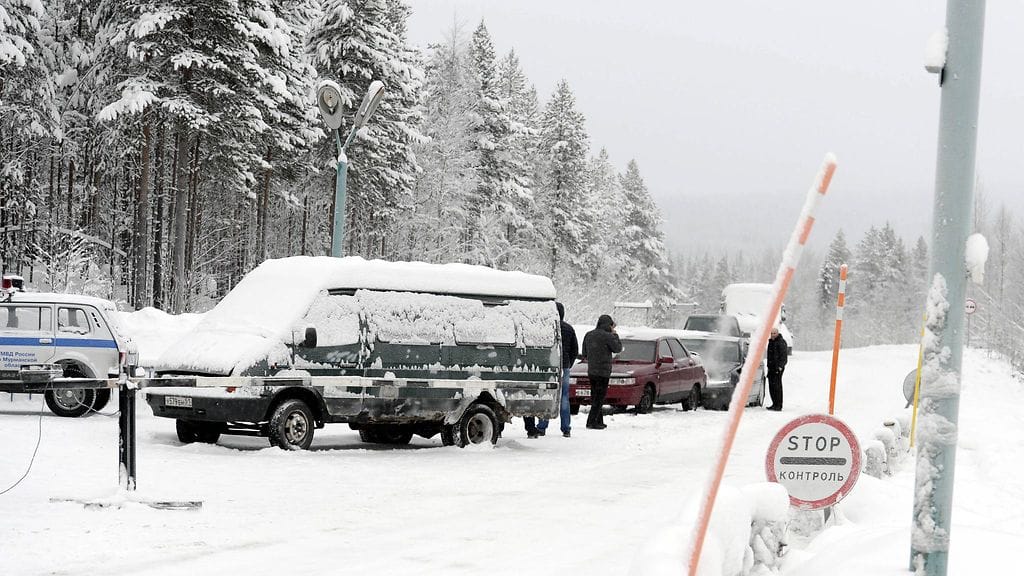 Salla rajanylityspaikka.