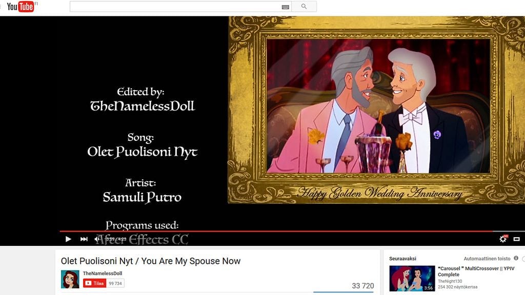 Kuvakaappaus Youtubesta