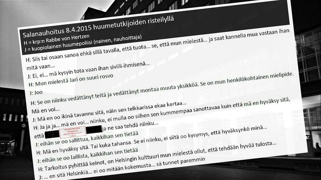 Kuopiolainen huumepoliisi nauhoitti salaa keskustelun krp:n ylikomisarion kanssa huumetutkijoiden risteilyllä keväällä 2015.
