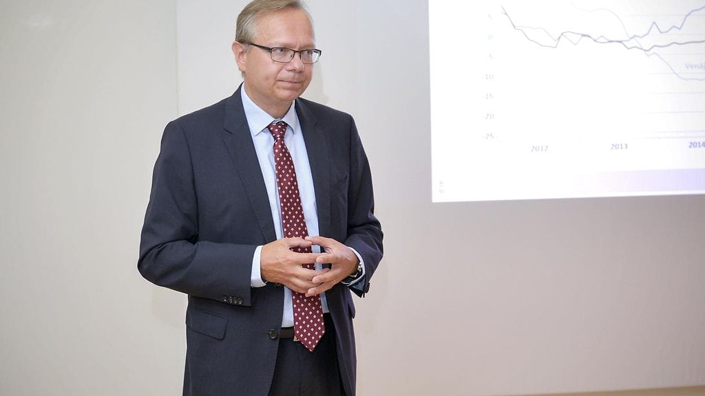 OP:n pääekonomisti Reijo Heiskanen vuonna 2015.