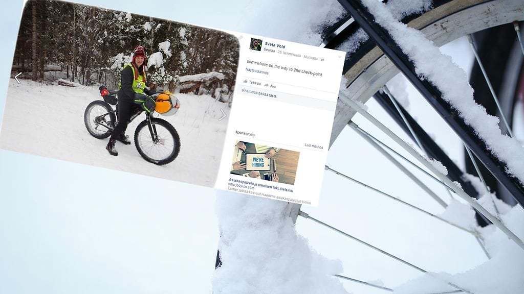 Tuore äiti sijoittui ultrapyöräilyssä kolmanneksi ajalla 31 tuntia 44 minuuttia.