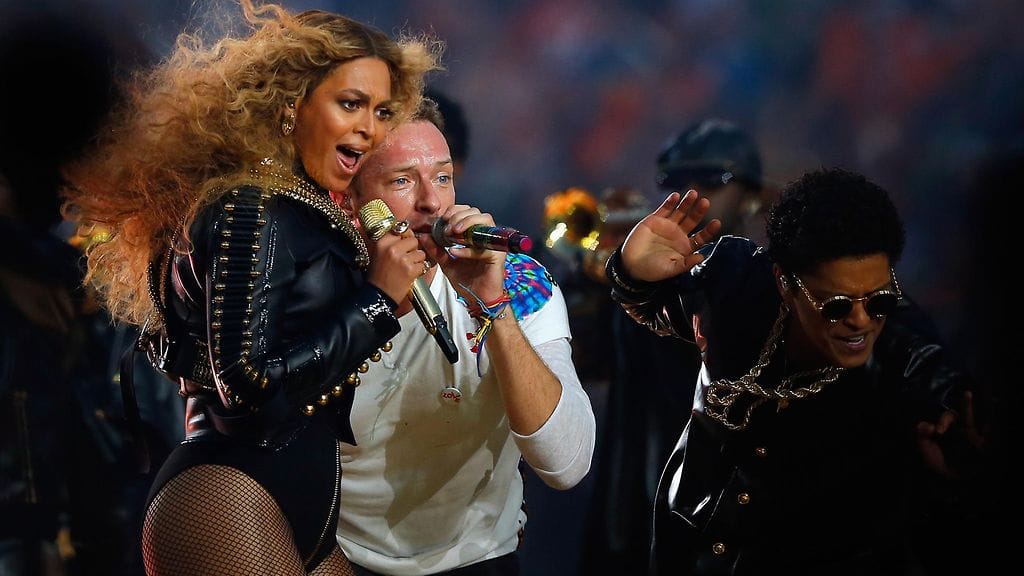 Super Bowl 50 half time Coldplay Beyonce Bruno Mars (2)