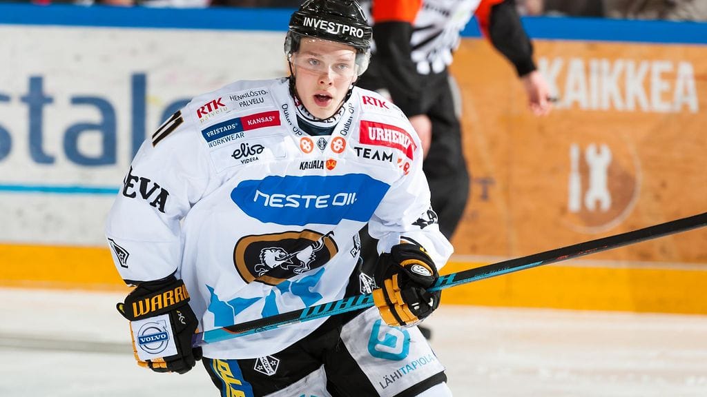 Markus Nutivaara kirjautti päättyneellä SM-liigakaudella tehot 6+16=22.