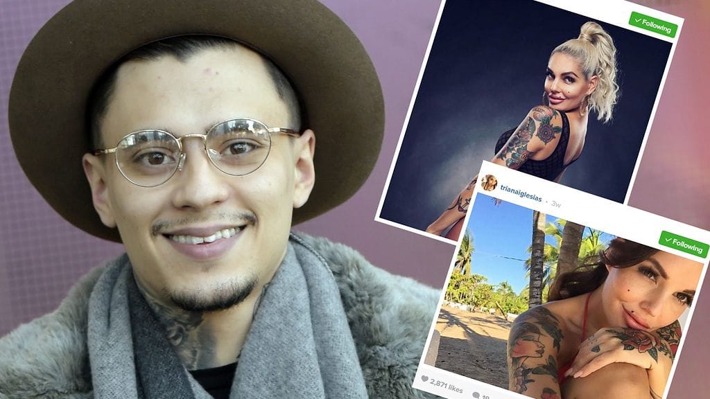 Mikael Gabriel ja Triana Iglesias. Iglesiasin kuvat hänen Instagram-tililtään.