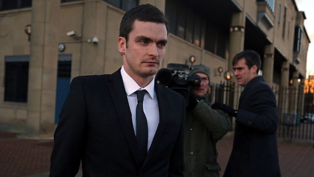 Adam Johnson vieraili oikeudessa keskiviikkona.