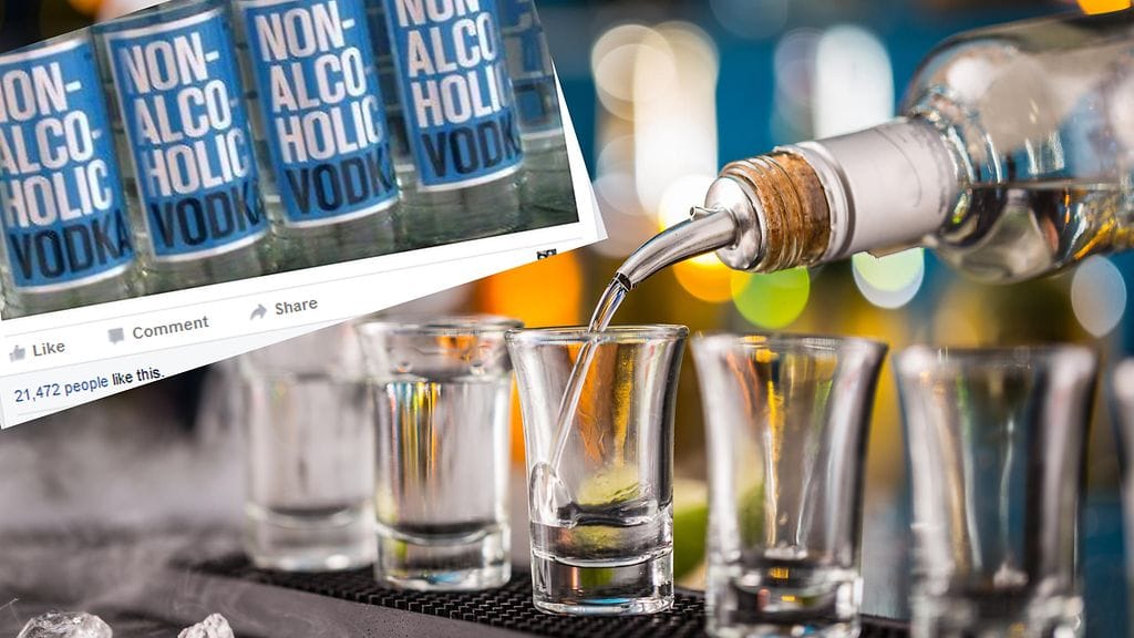 Sosiaalisessa mediassa ihmetellään alkoholitonta vodkaa.