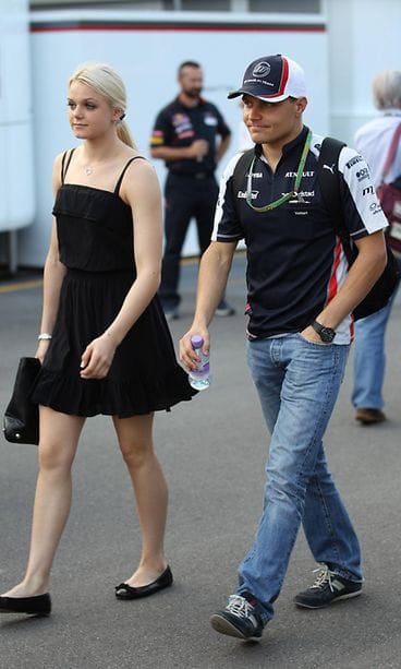 VAltteri Bottas ja Emilia Pikkarainen 7.9.2012 Monza