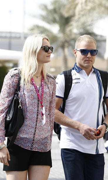 Valtteri Bottas ja Emilia Pikkarainen 28.11.2015 Abu Dhabi