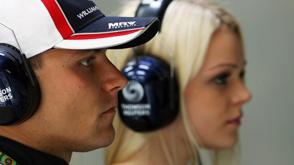 Valtteri Bottas ja Emilia Pikkarainen 7.9.2012 Monza