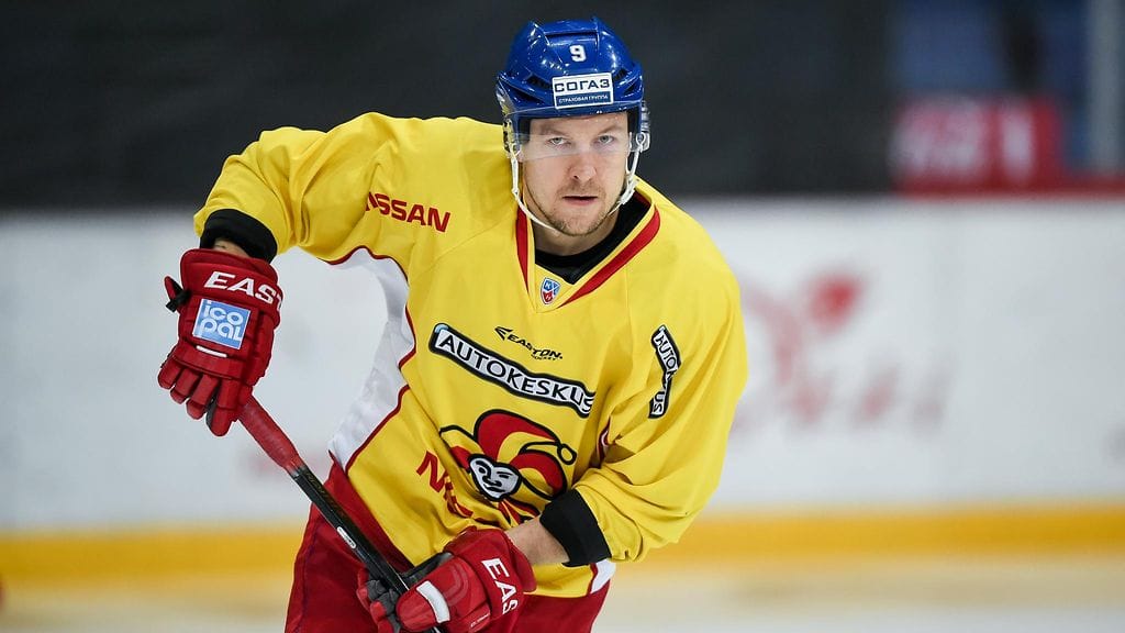 Niklas Hagman Jokereiden harjoituksissa Hartwall Arenalla maanantaina.