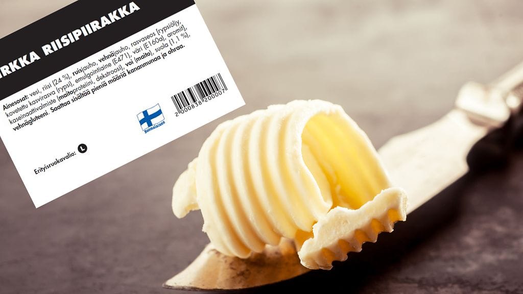 Suomen lippu paistopistetuotteen etiketissä paljastaa sen alkuperämaan.