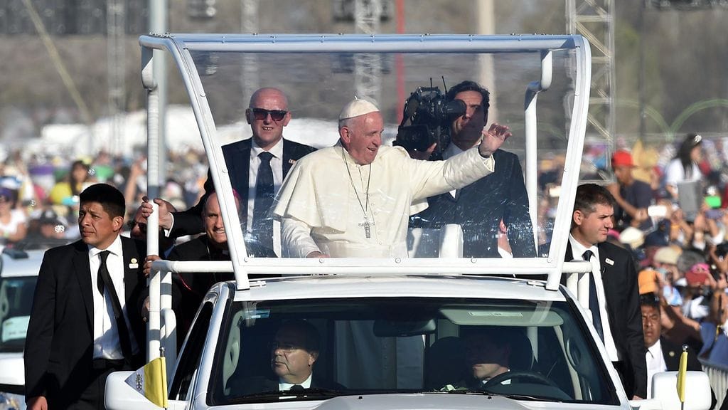 Paavi Franciscus Meksikon Chihuahuassa 17.2.2016.