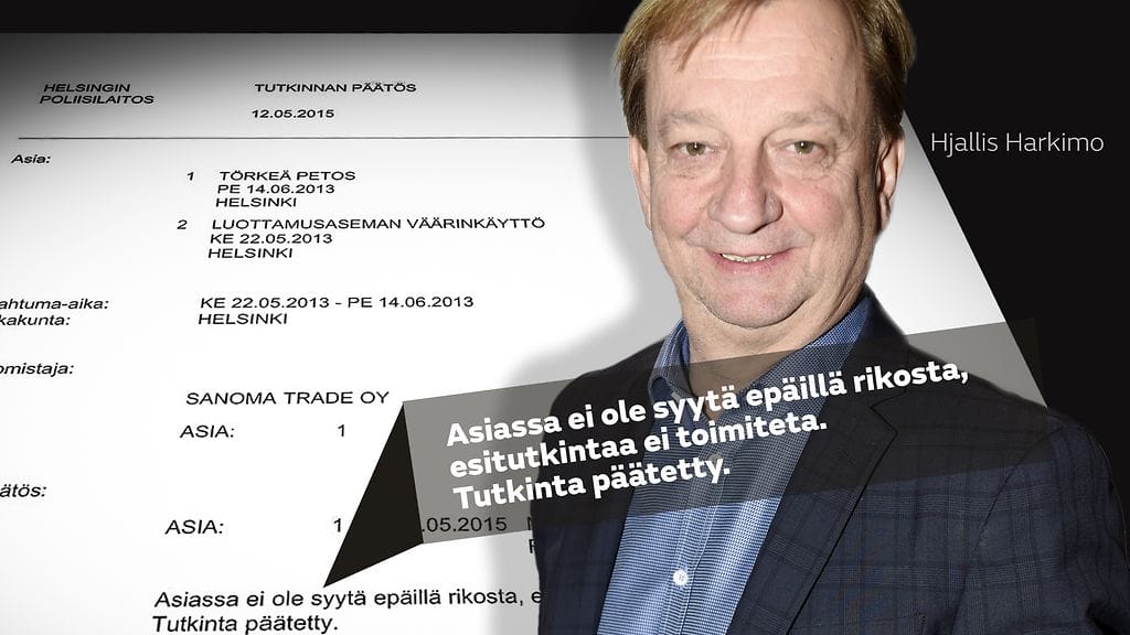 Sanoma-konserni yritti vuosi sitten myös poliisitutkinnan keinoin kukistaa Harry Harkimon miljoonien halliriidassa ja teki tutkintapyynnön. Poliisi katsoi, ettei asiassa ollut syytä epäillä rikosta.