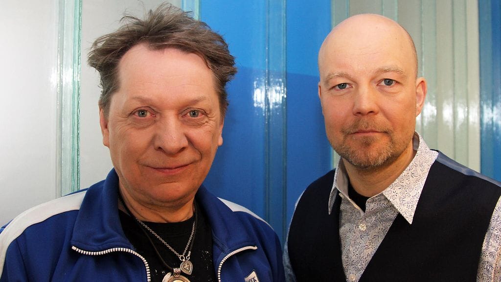 Miljoonasateen laulaja Heikki Salo ja kosketinsoittaja Tomi Aholainen 18. helmikuuta 2016.