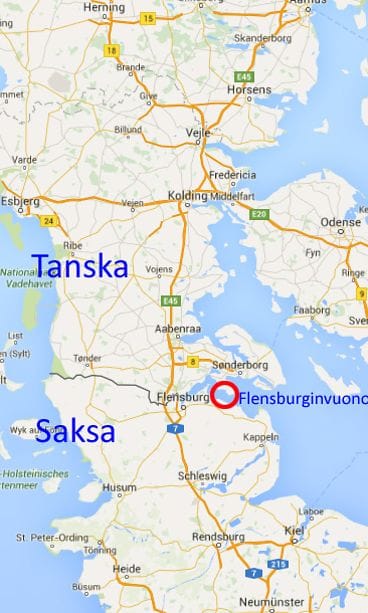 Kartta Flensburginvuono