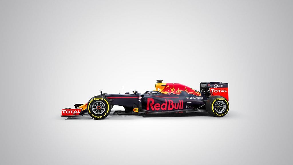 Red Bull RB12-auto studiokuvassa.