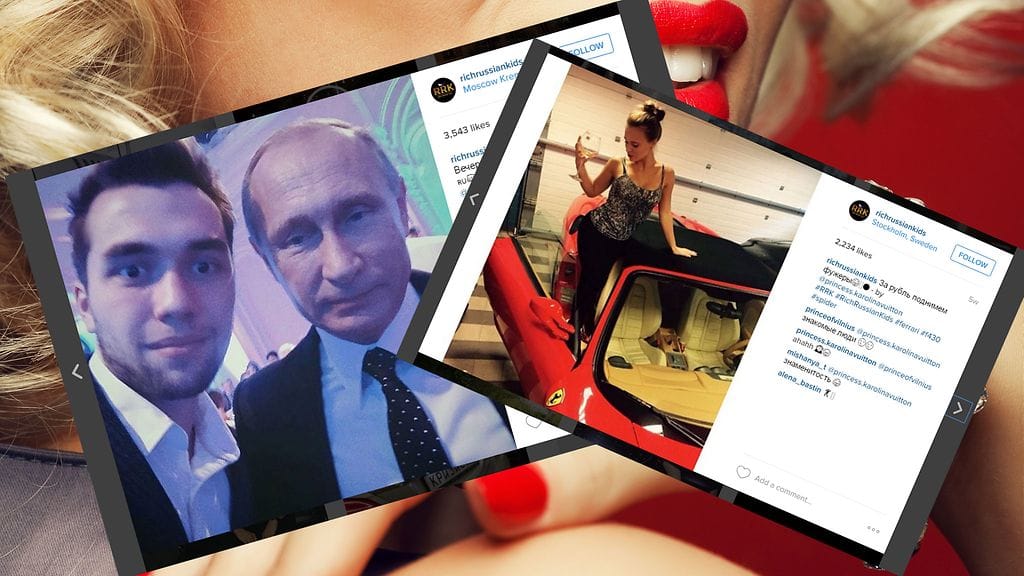 Ökyrikkaat venäläisteinit ovat pääosassa suositulla Instagram-tilillä.