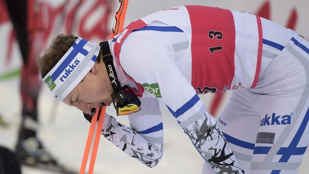 Ilkka Herola antoi kaikkensa tiistaina Puijon laduilla.