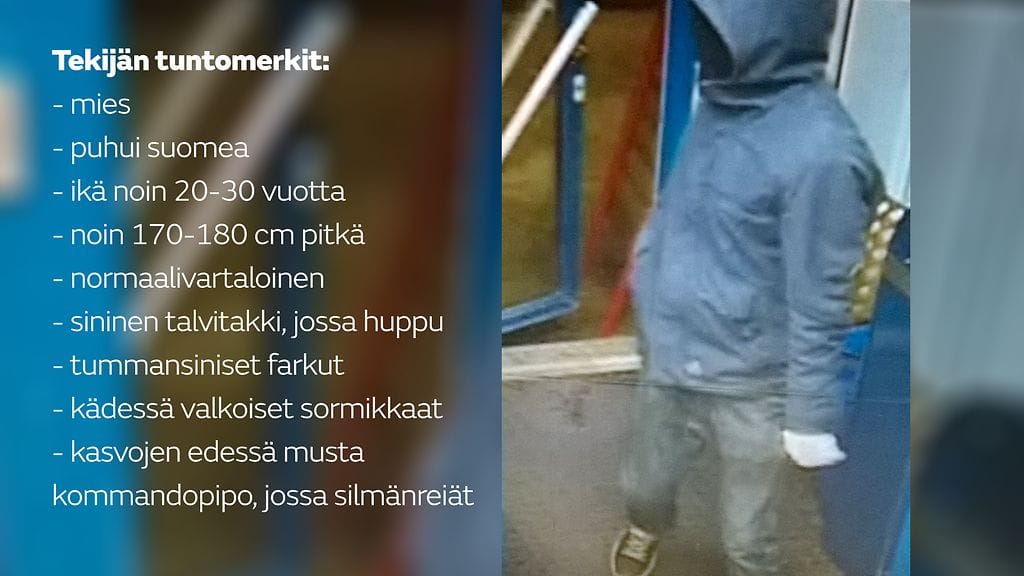 Poliisi ei ole tavoittanut tekijää ja tutkii asiaa törkeänä ryöstönä.