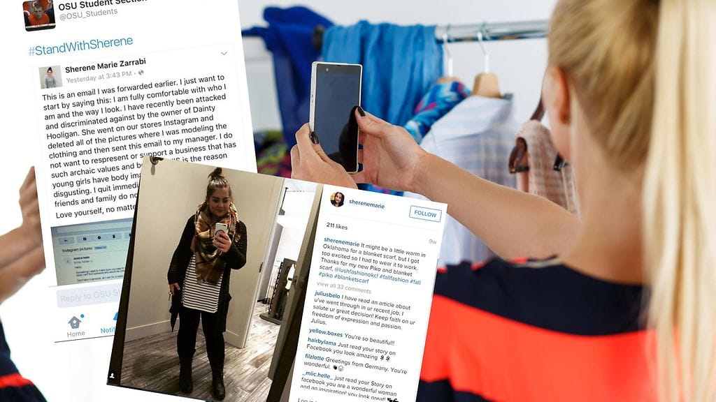 Vaatekaupan toimitusjohtajan arvostelun kohteeksi joutunut tyttö kampanjoi nyt kaikenlaisten vartaloiden puolesta.