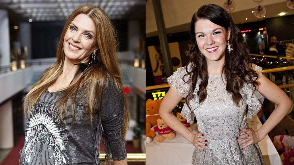 Eini (vas.) ja Saara Aalto ottavat toisistaan mittaa UMK-finaalissa tulevana lauantaina.